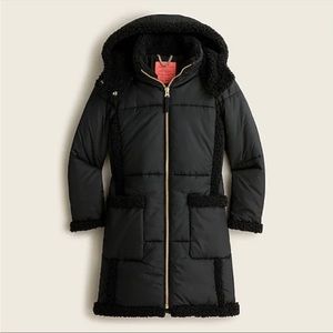NWT J. Crew Puffer and Shirpa Jacket